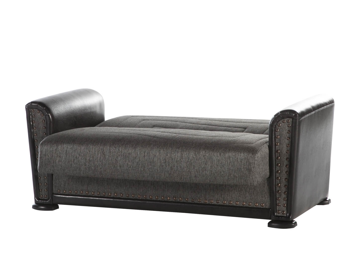 Alfa Fabric/PU Storage Sleeper Loveseat