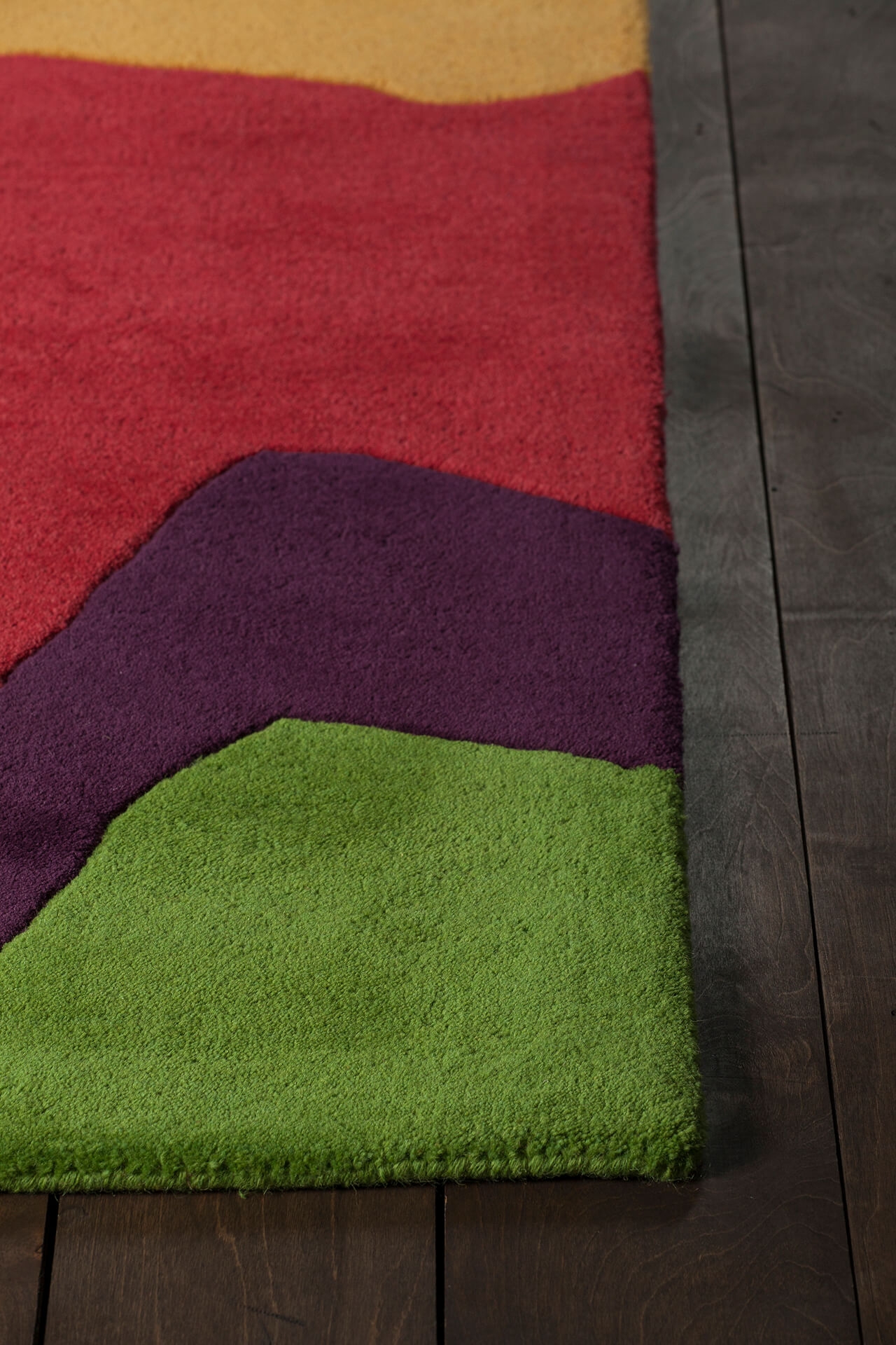 Bense Garza Wool Rectangular Hand-tufted Rug, 5' x 7'6"