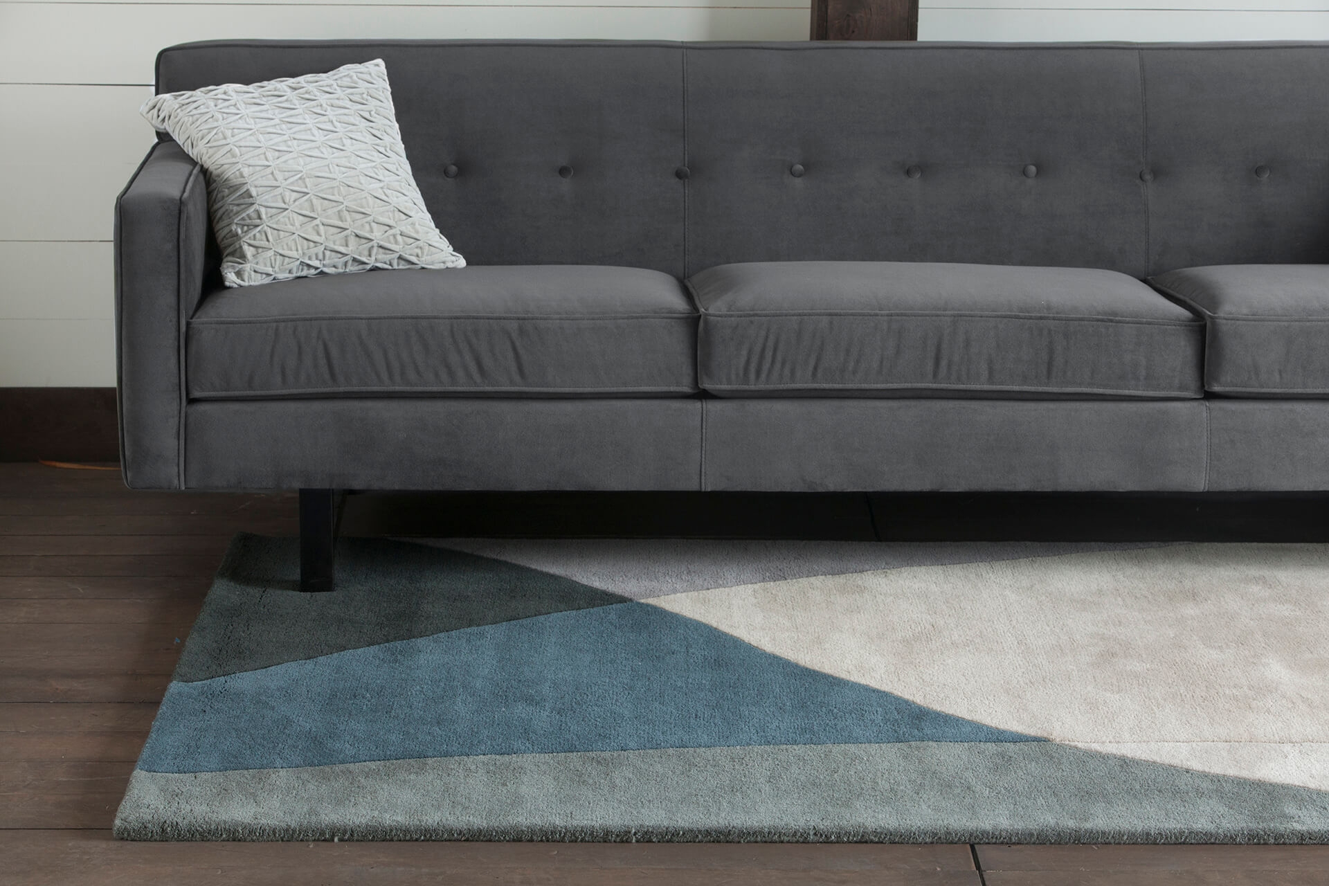 Bense Garza Wool Rectangular Hand-tufted Rug, 5' x 7'6"