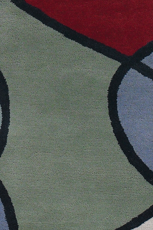 Bense Garza Wool Rectangular Hand-tufted Rug, 5' x 7'6"