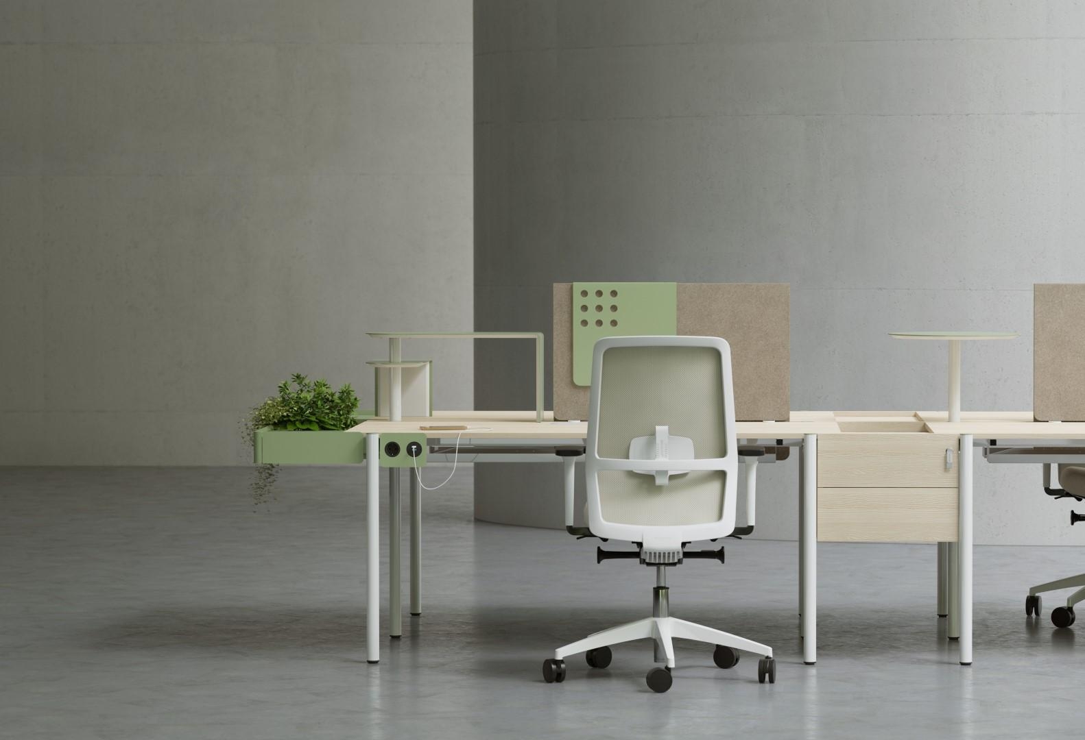 Zedo Office 2-Desk Bench for 2 Persons