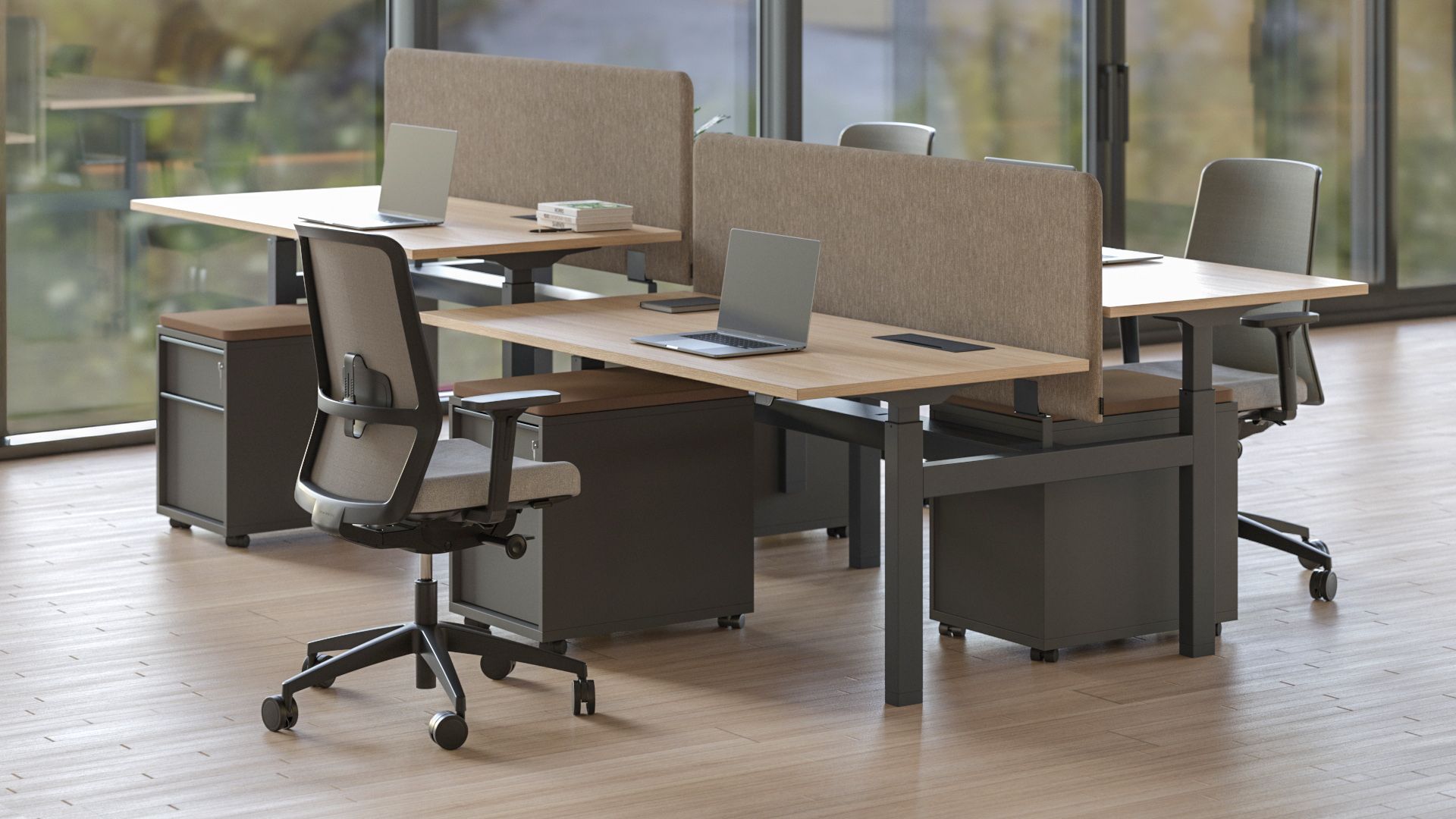 Surf Office Armchair with Mesh Backrest & Synchro Mechanism