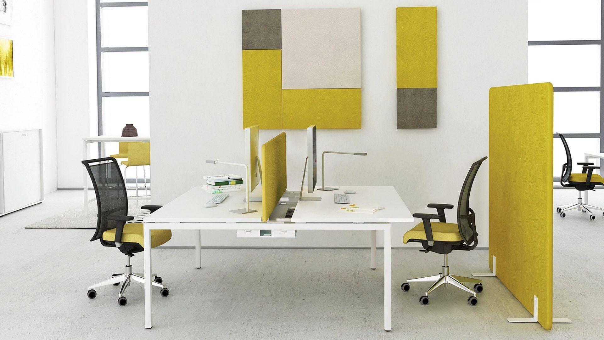 Free Standing 55.1" Office Acoustic Screen