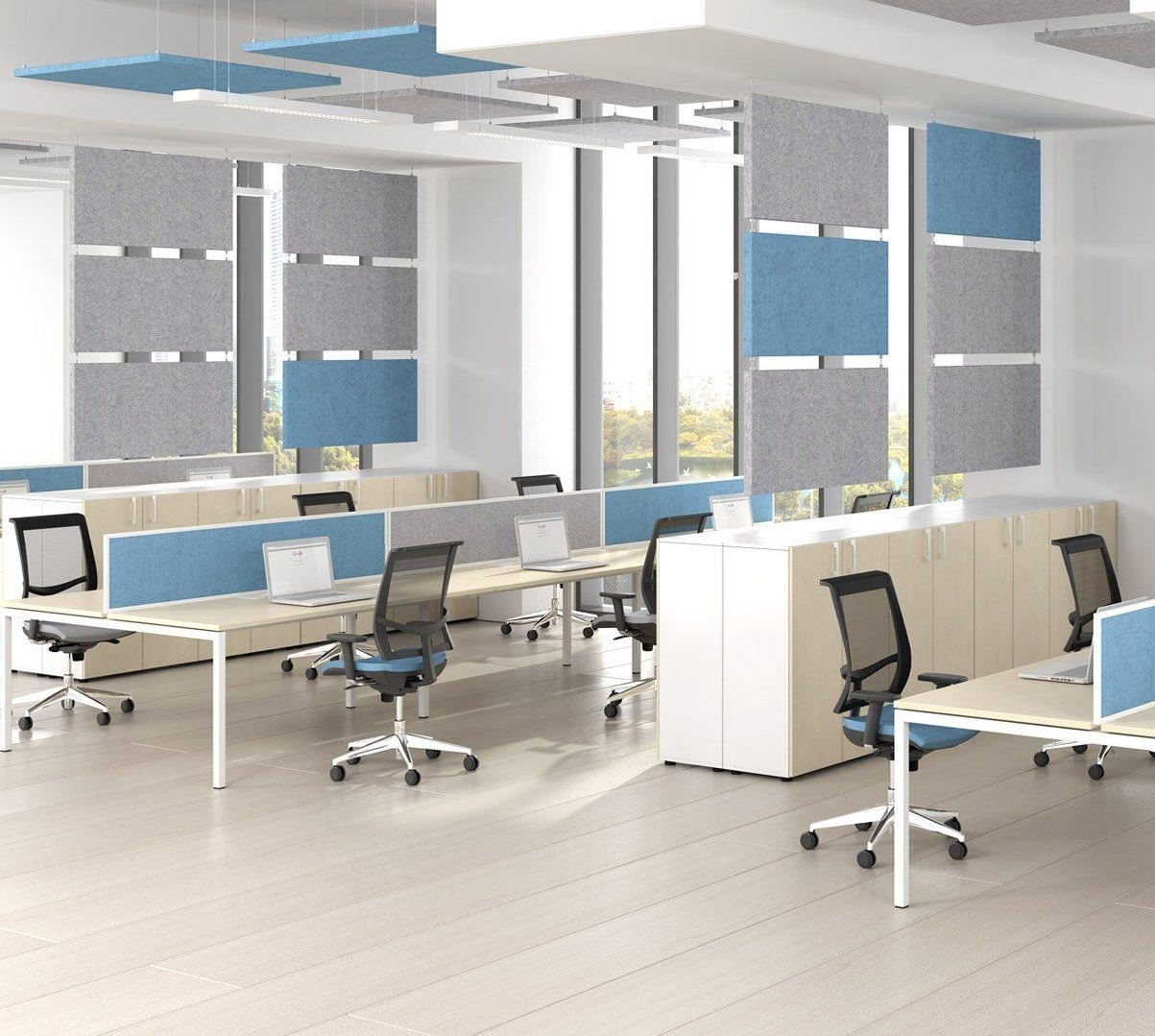 Modus Customizable Sound Absorbing Vertical Ceiling Panels
