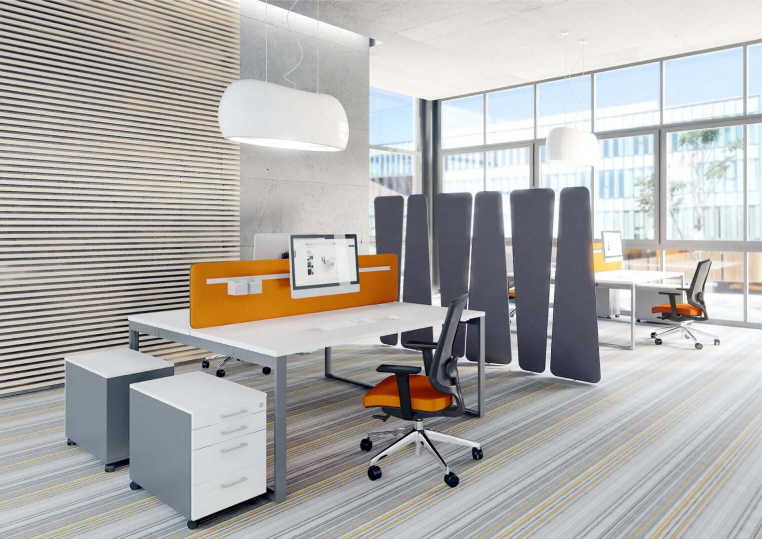 YAN_Z MFC Top Office Desk Bench