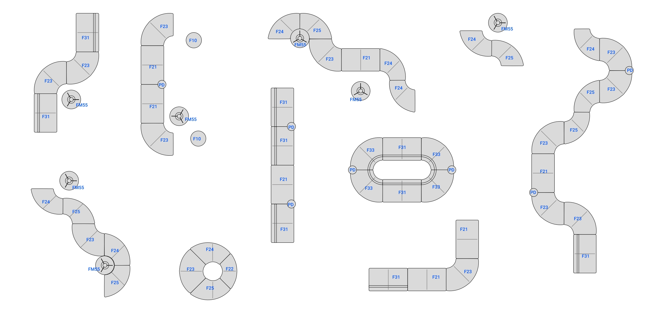 Bend Serie 20 Customizable Soft Modular Seating
