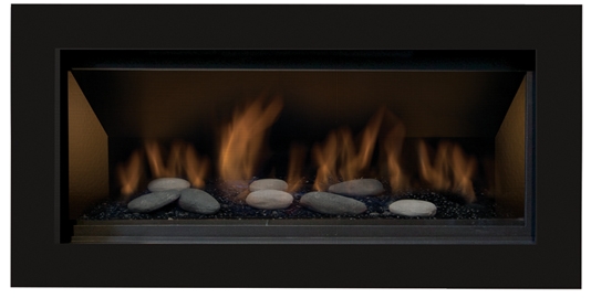 BENNETT 45" Gas Direct Vent Linear Fireplace