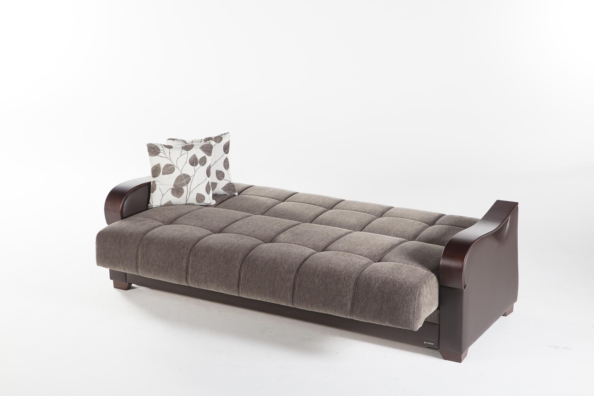 Bennett Fabric/PU Storage Sleeper Sofabed