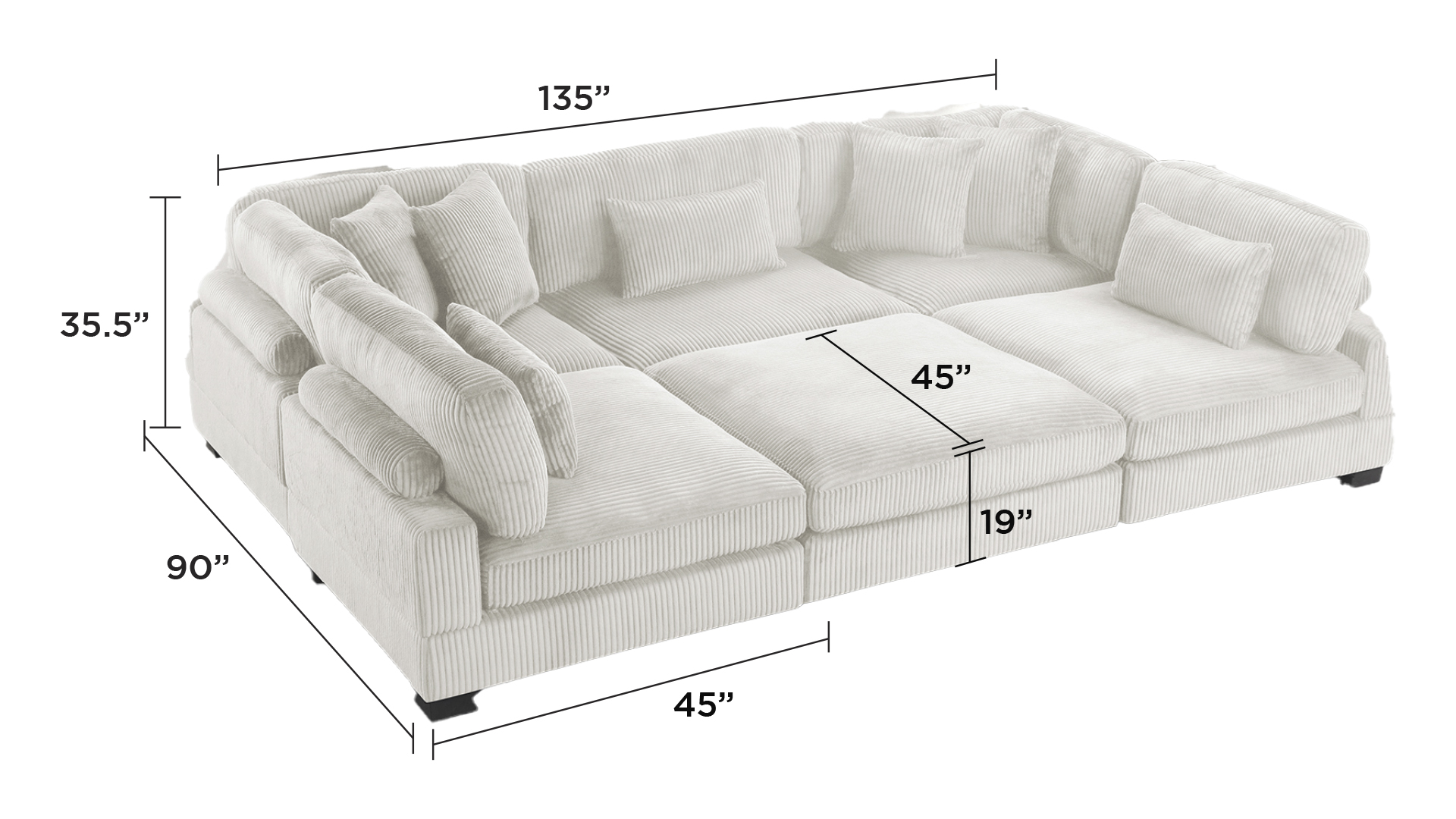 6-Piece Modular Sectional 