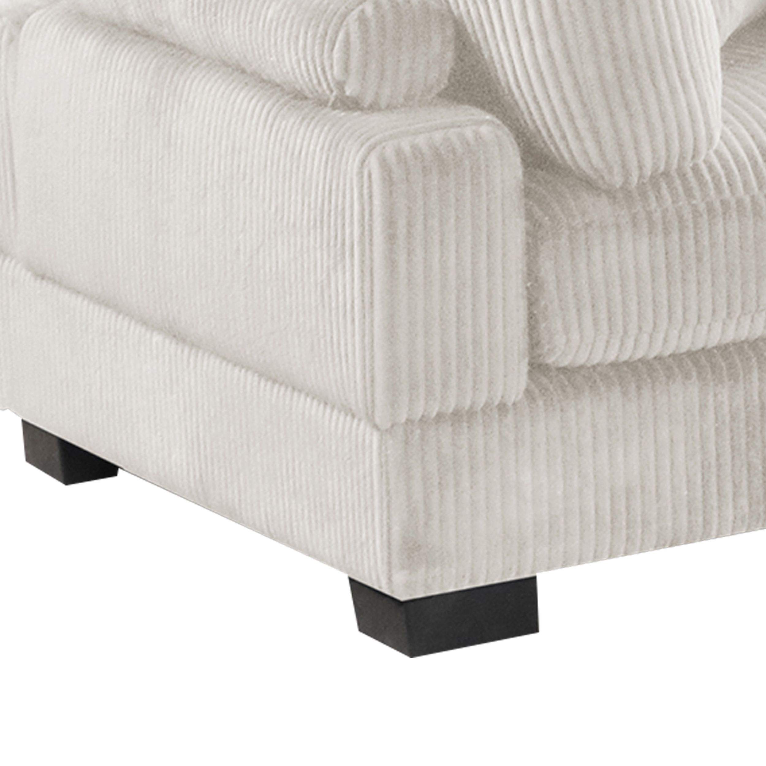 Bentley 6-Piece Corduroy Fabric Living Room Set