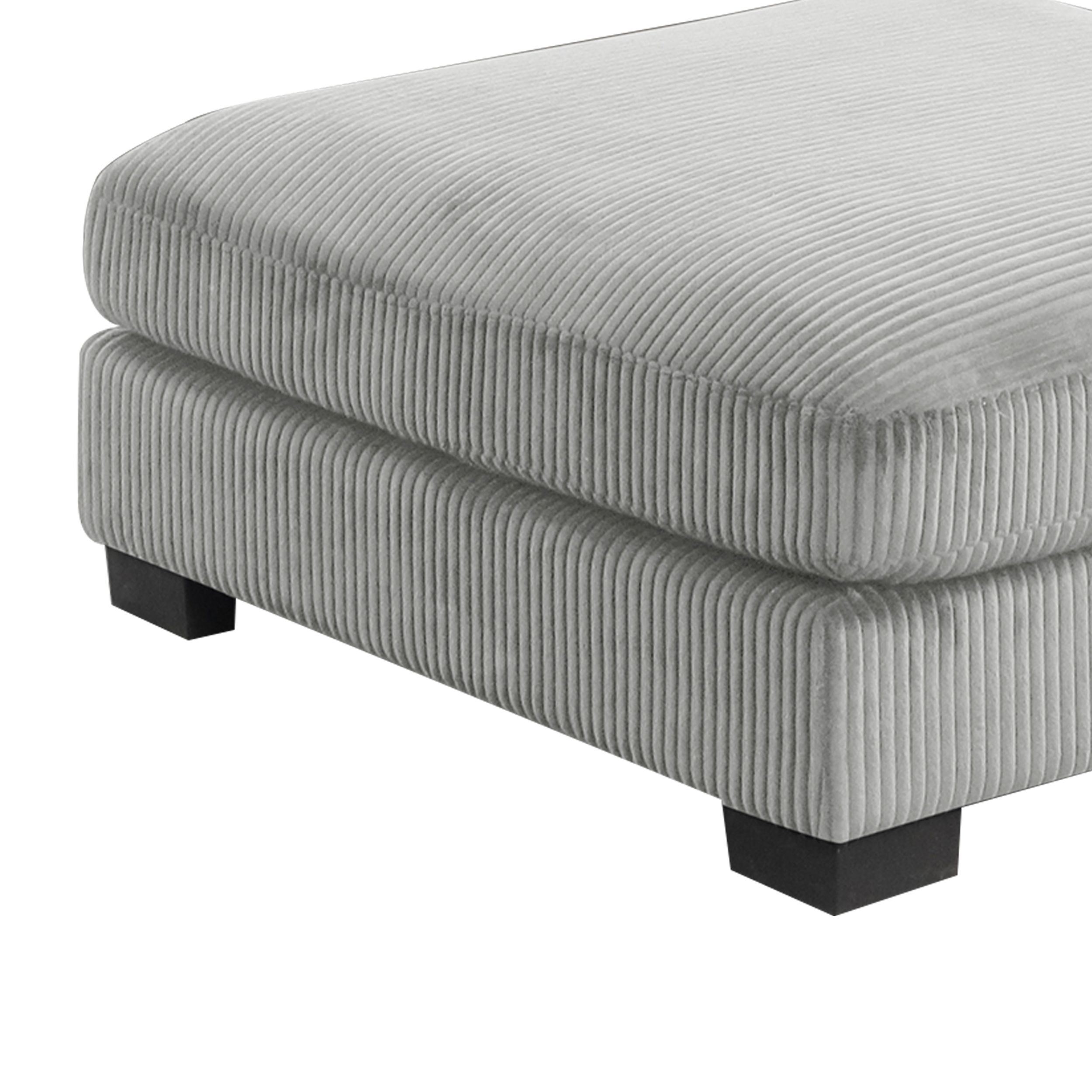 39-Inch Oversized Corduroy Accent Chair with Ottoman 