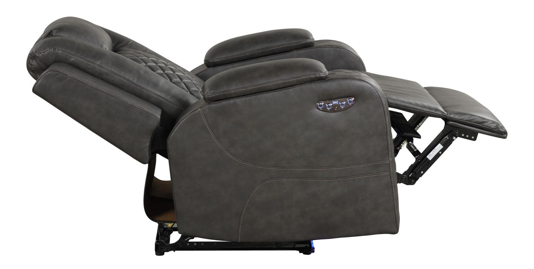 Benz Faux Leather Power Reclining Chair with LED Lighting & USB Charger