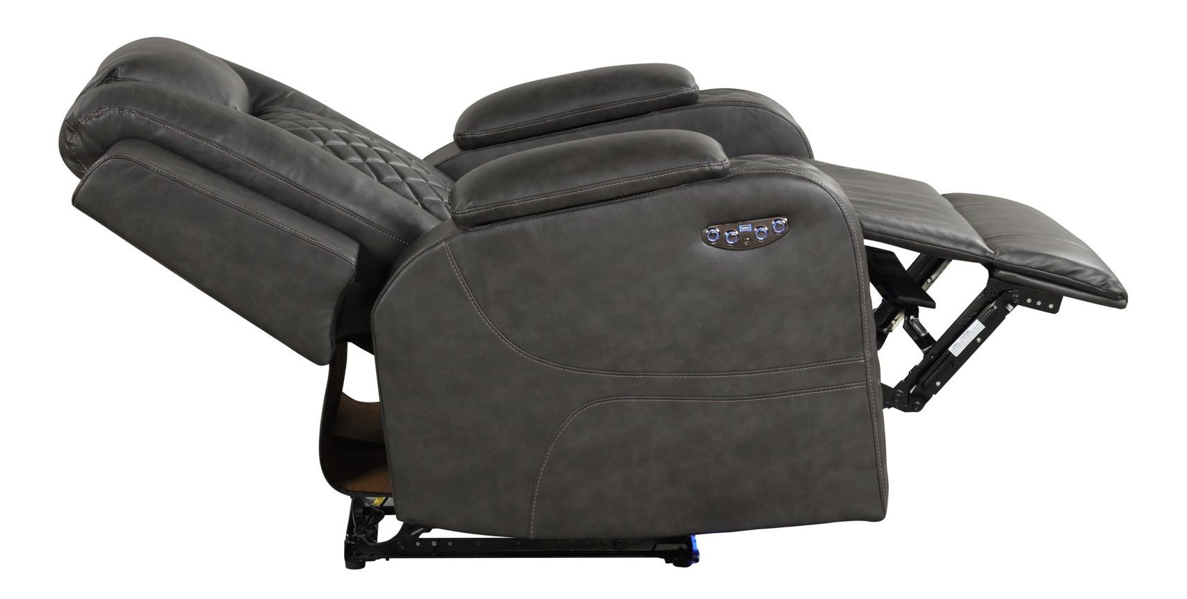 Benz Faux Leather Power Reclining Chair with LED Lighting & USB Charger
