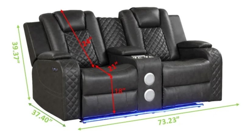 Benz Faux Leather Living Room Set