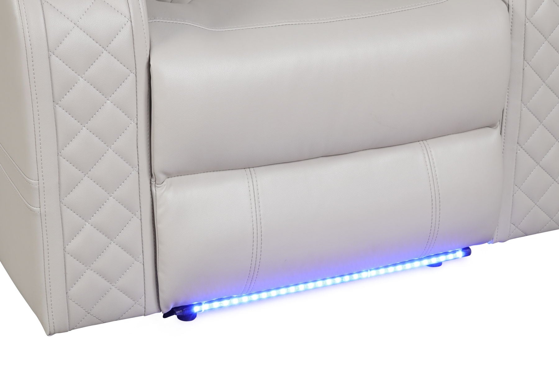 Benz Faux Leather Power Reclining Chair with LED Lighting & USB Charger