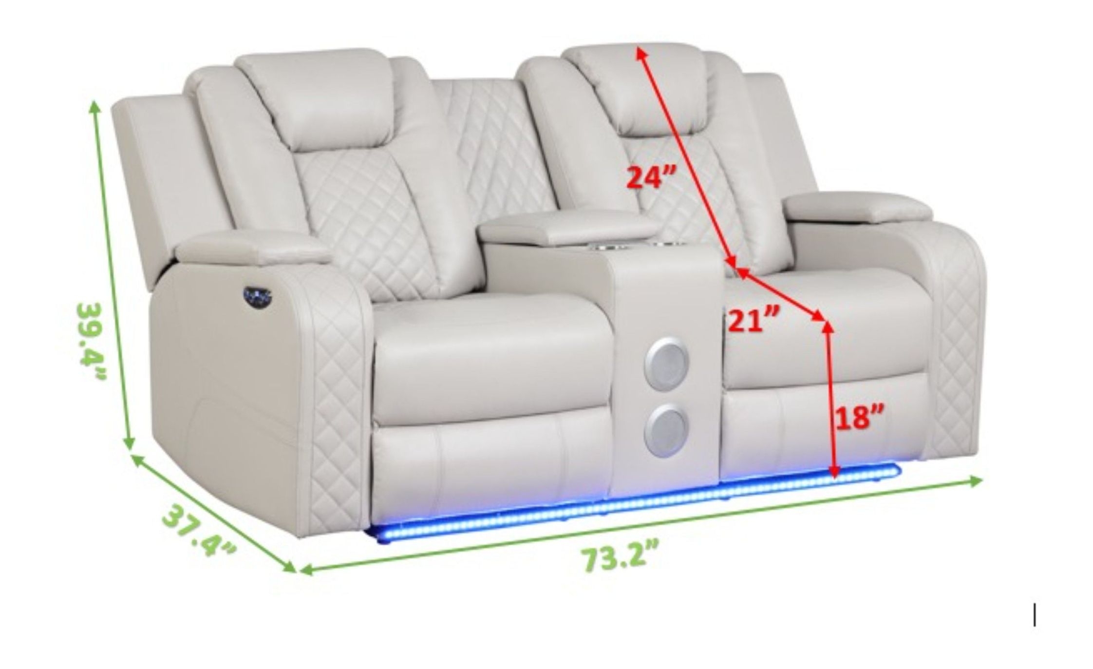 Benz Faux Leather Living Room Set