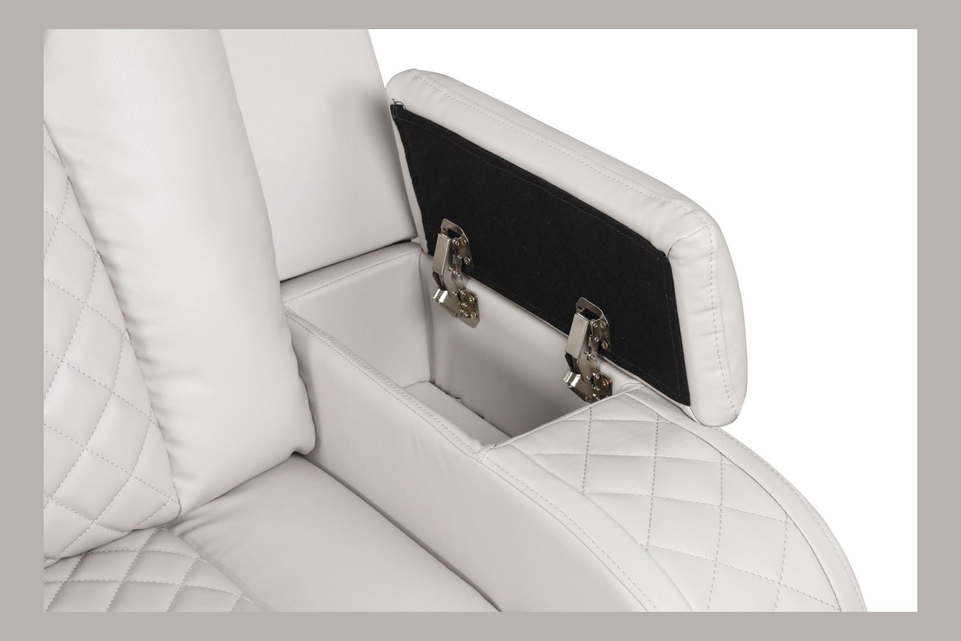 Benz Faux Leather Power Reclining Loveseat with Bluetooth Speaker, LED Lighting & USB Charger