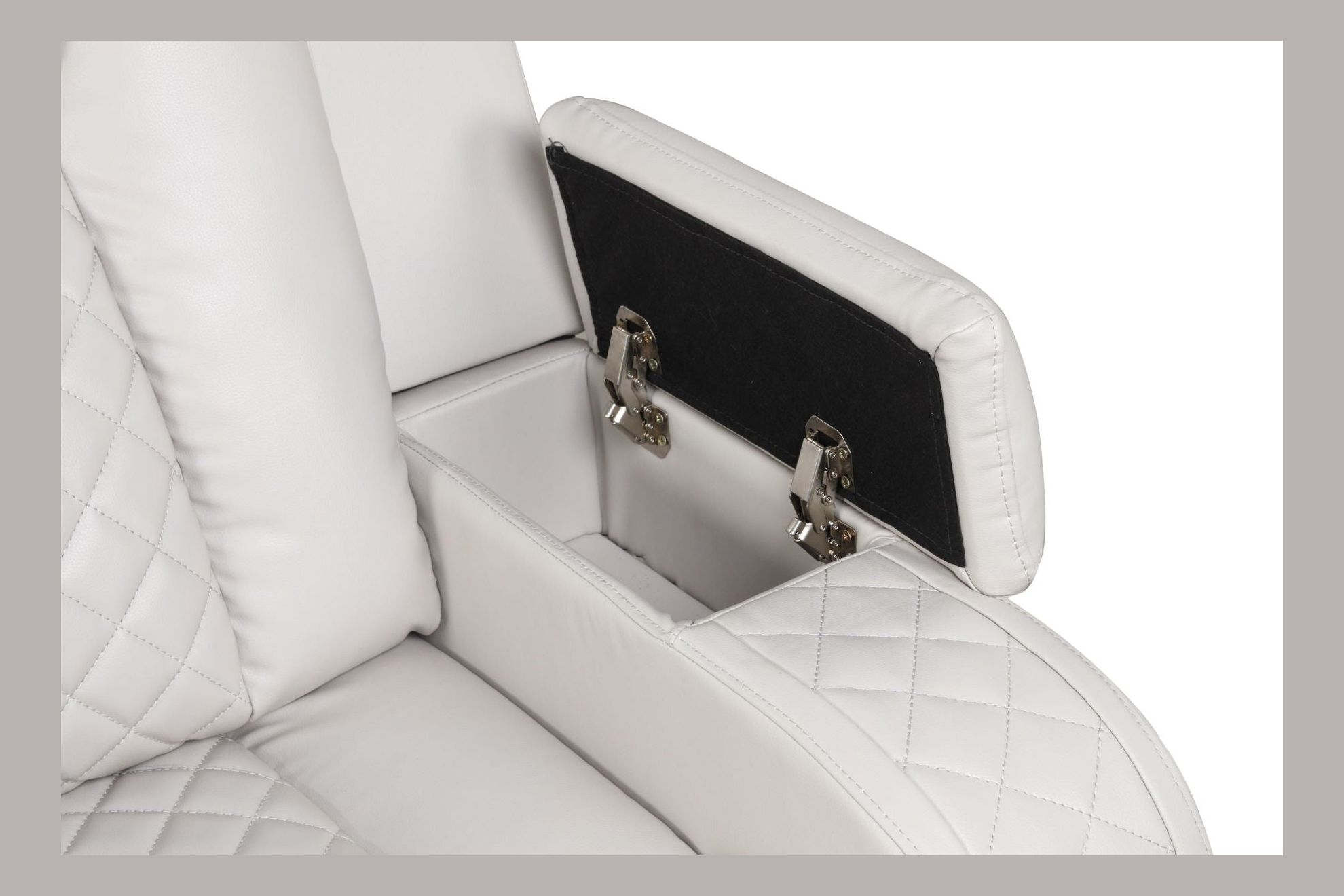 Benz Faux Leather Power Reclining Loveseat with Bluetooth Speaker, LED Lighting & USB Charger