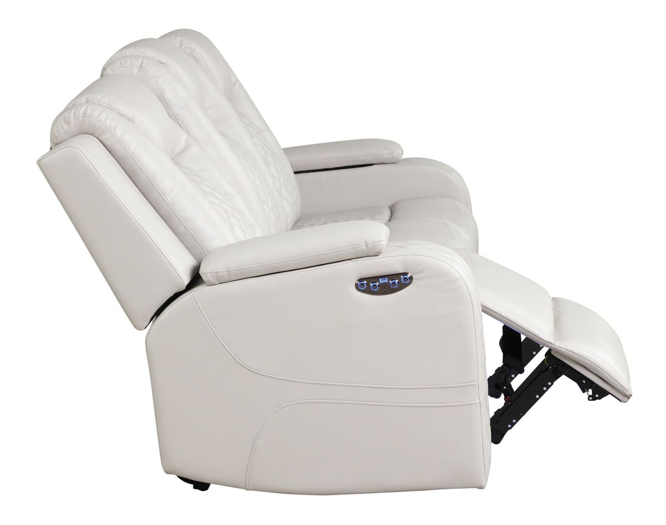 LED Reclining Loveseat Made 