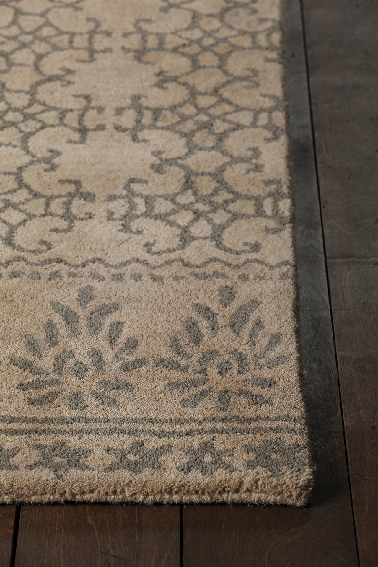 Berlow Wool Rectangular Hand-tufted Rug, 5' x 7'6"
