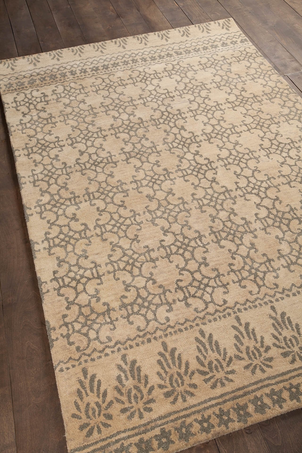 Berlow Wool Rectangular Hand-tufted Rug