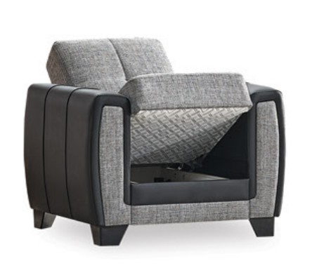 Berlin Polyester Convertible Storage Living Room Set