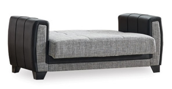 Berlin Polyester Convertible Storage Loveseat