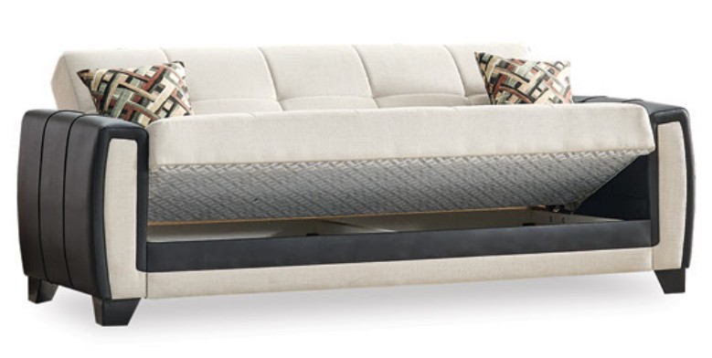 Berlin Polyester Convertible Storage Living Room Set