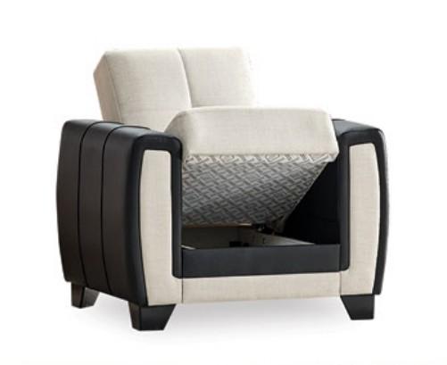 Berlin Polyester Convertible Storage Living Room Set