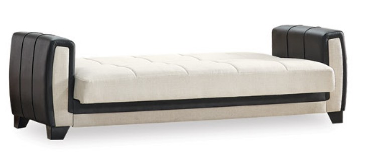 Bambi Microfiber Convertible Storage Loveseat
