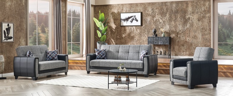 Berlin Polyester Convertible Storage Chair