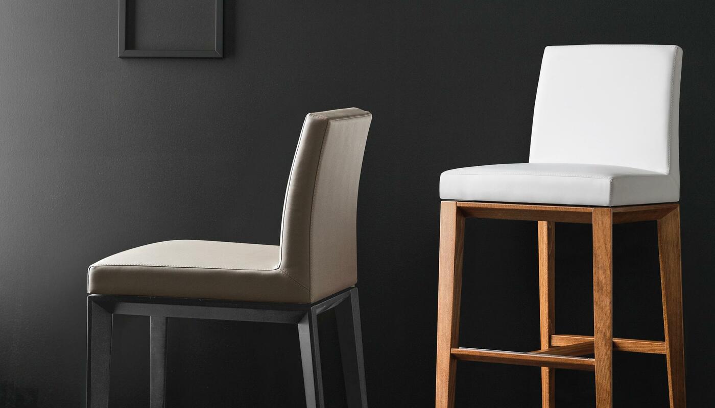 Bess Fabric/Wood Customizable Counter Stool
