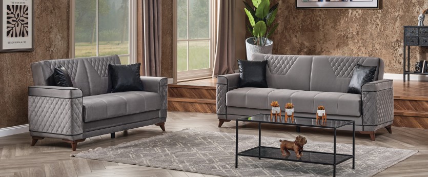 Beste Microfiber Convertible Living Room Set