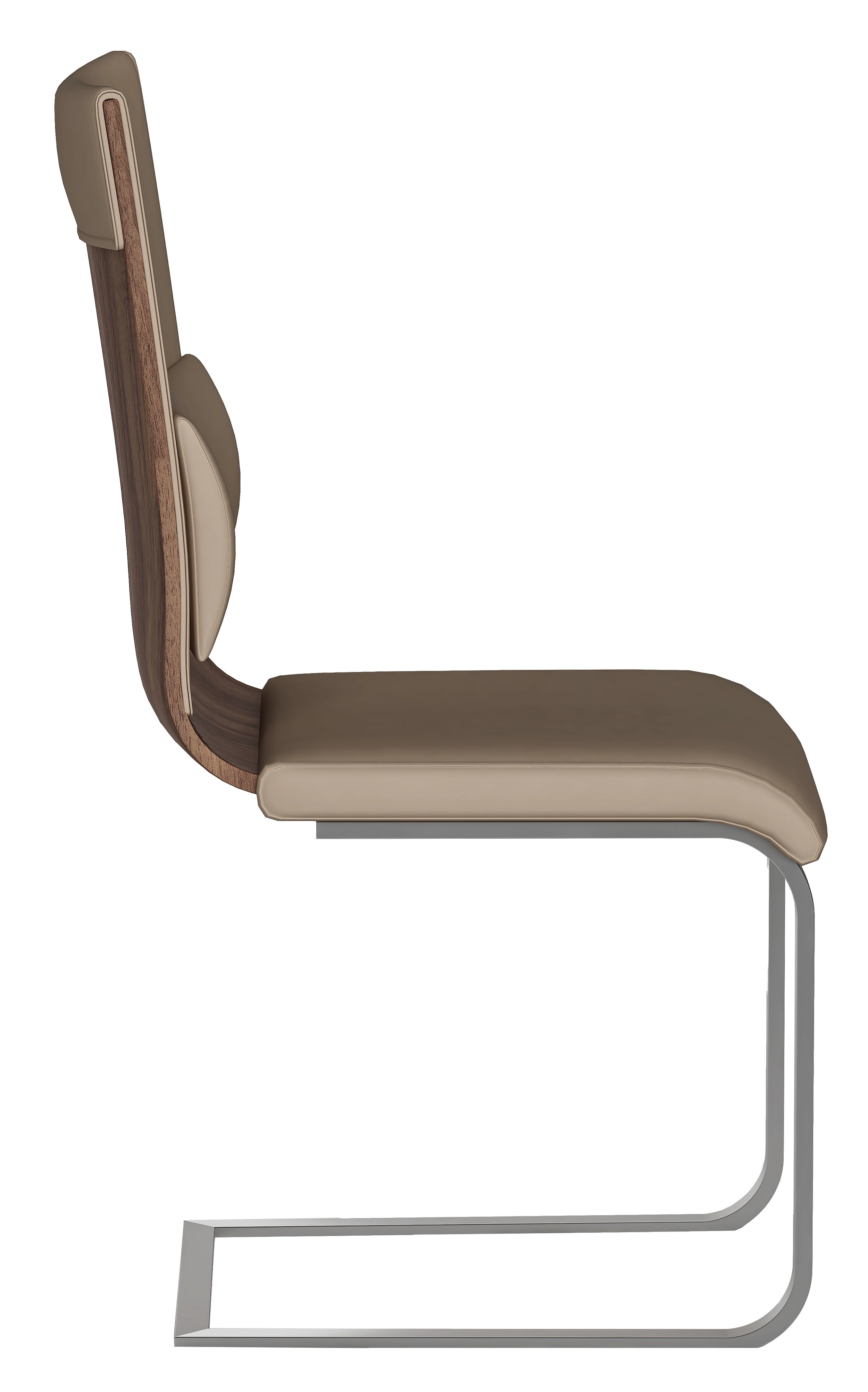 Bethany Channel Back Cantilever PU Side Chair