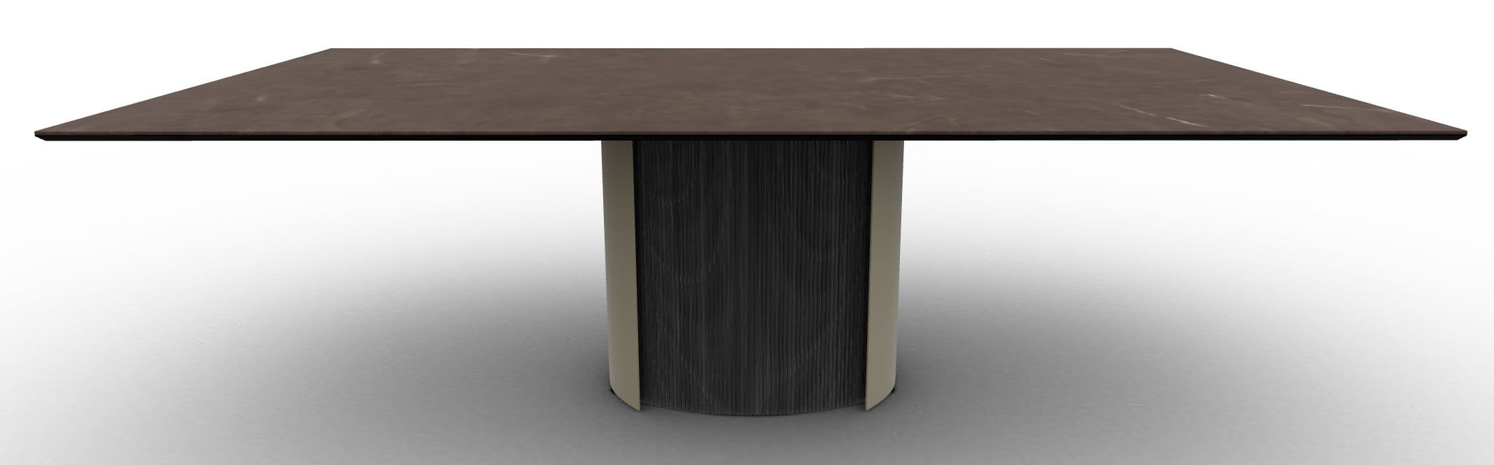Yoroi W78.7-inch Ceramic/Metal/Wood Customizable Rectangular Dining Table