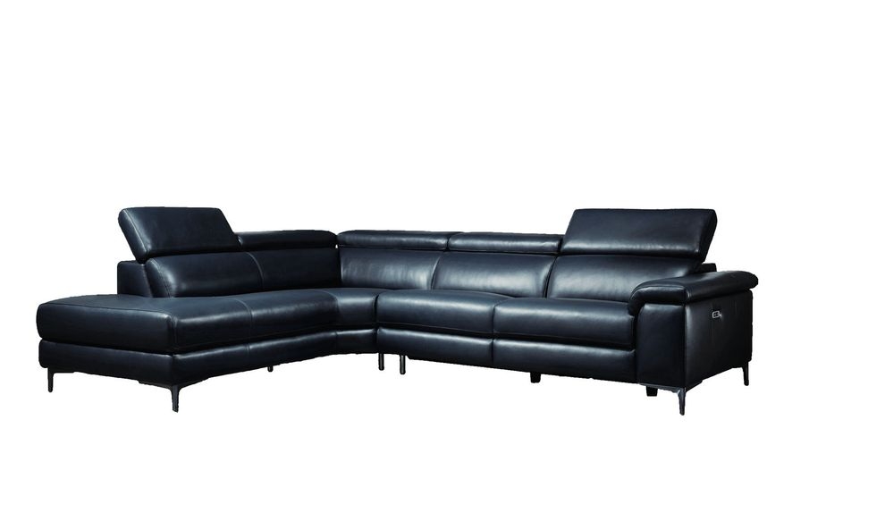 Beverly Hills Axel Leather Match LAF Sectional w/Recliner