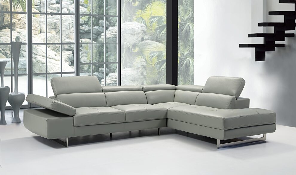 Beverly Hills Barts Leatherette RAF Motion Sectional