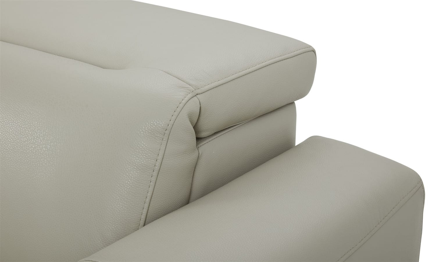 Hudson Leather Extended Sofa w/3 Power Recliners & Power Headrests