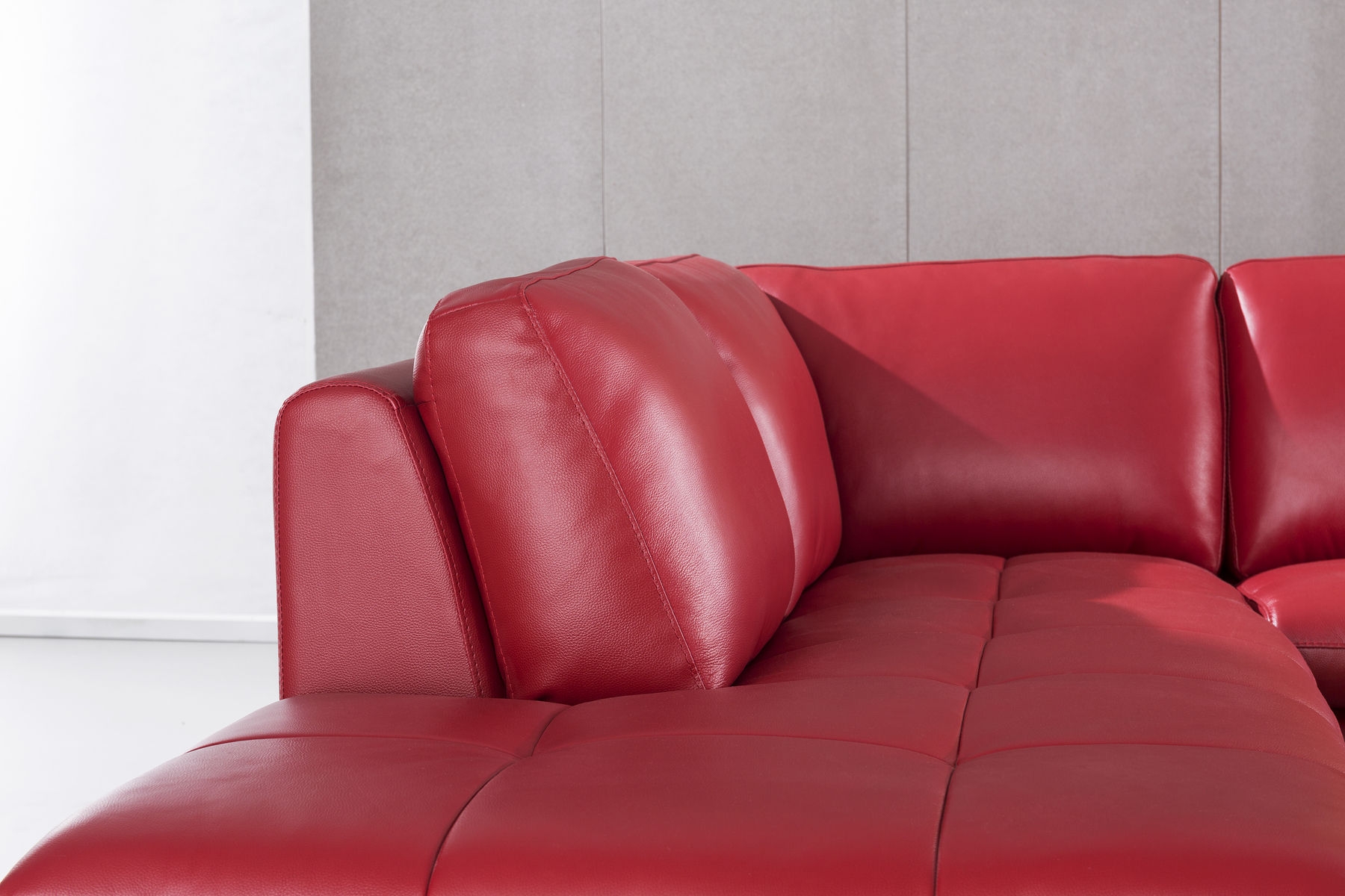 ML157 Top Grain Leather Match L-Shape Sectional, Left Chaise Facing