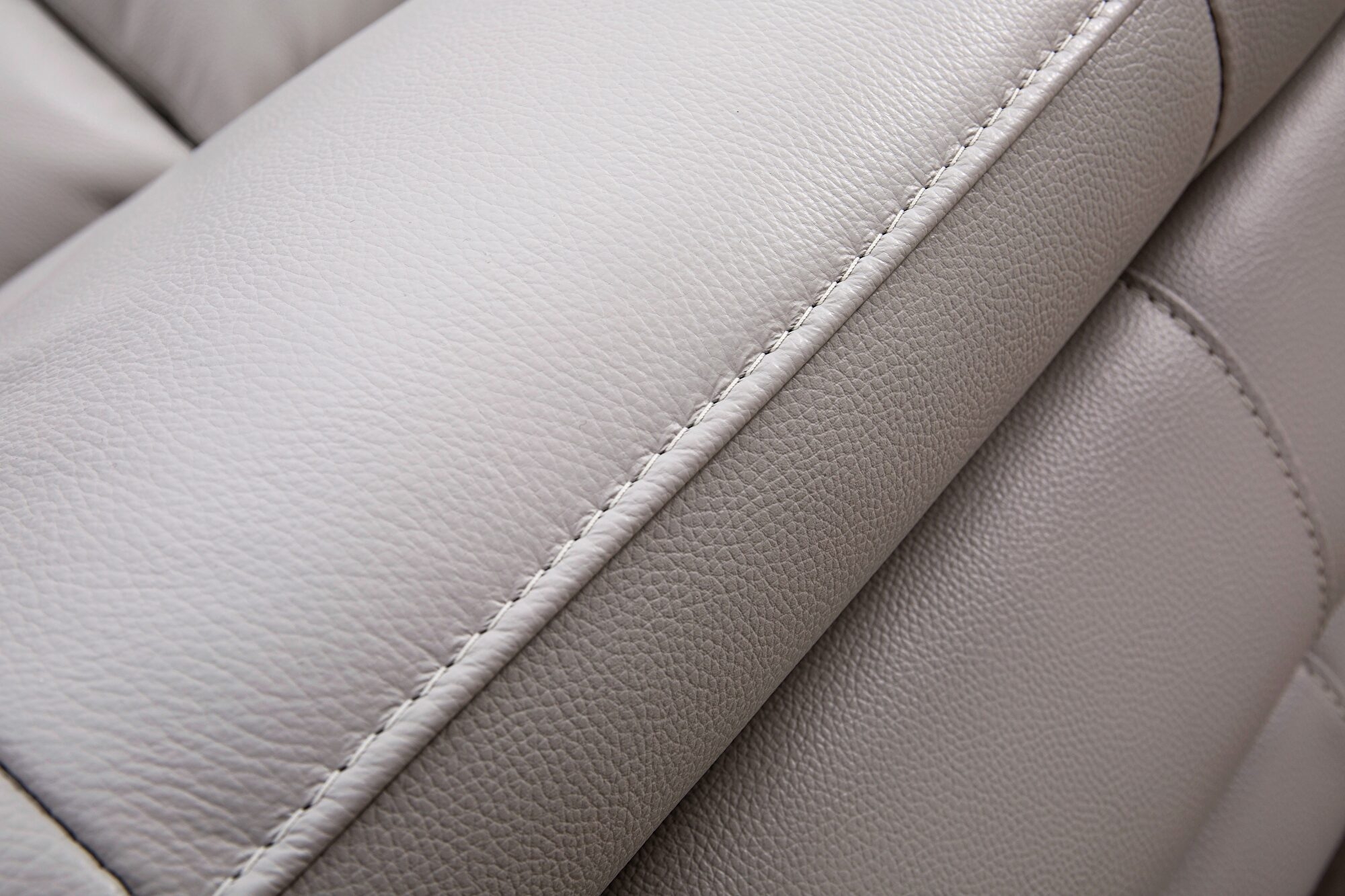 L157 Top Grain Leather Match L-Shape Sectional