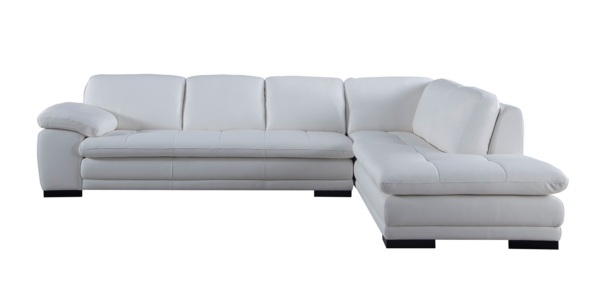 ML157 Top Grain Leather Match L-Shape Sectional, Right Chaise Facing