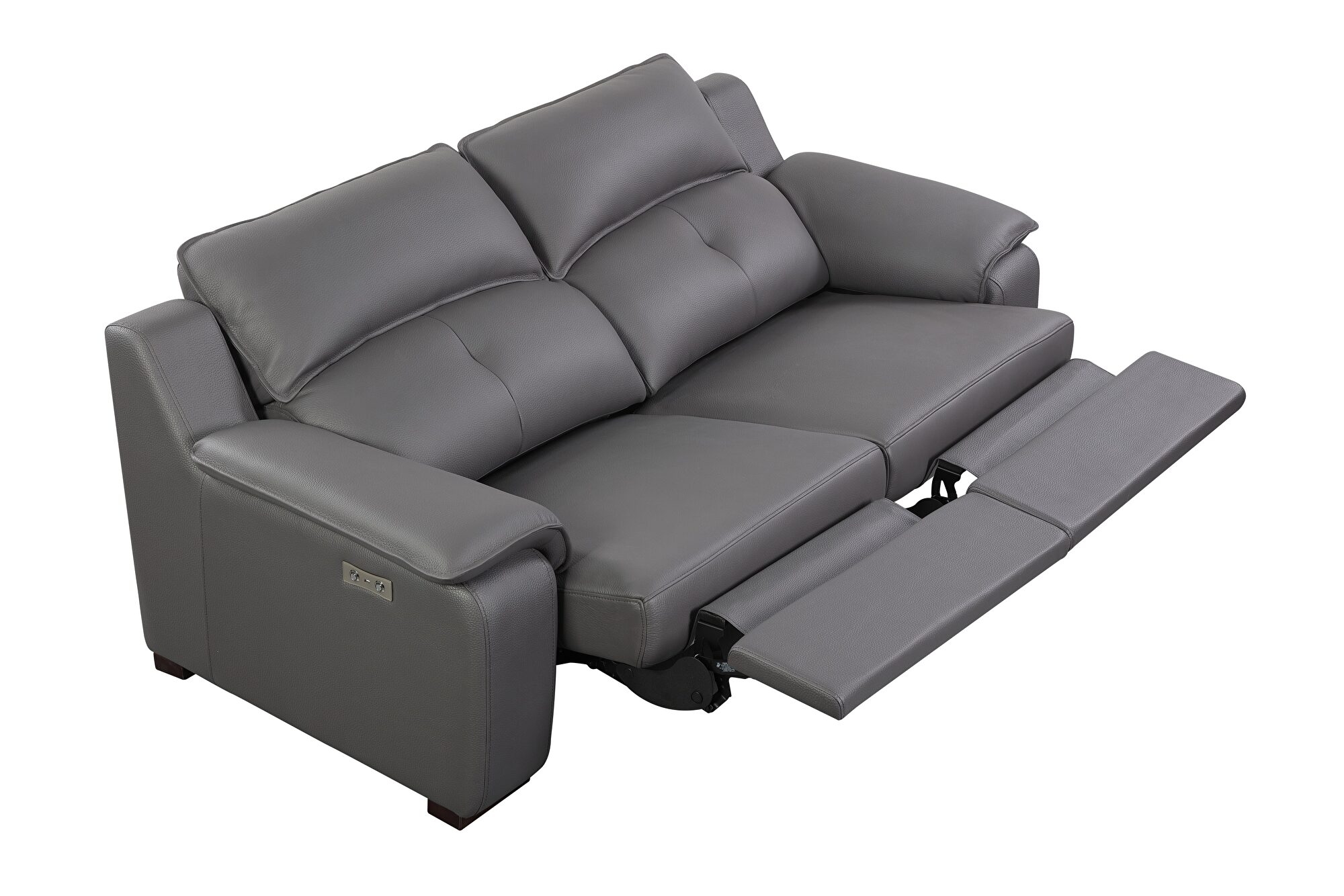 Thompson Leather Loveseat w/2 Power Recliners