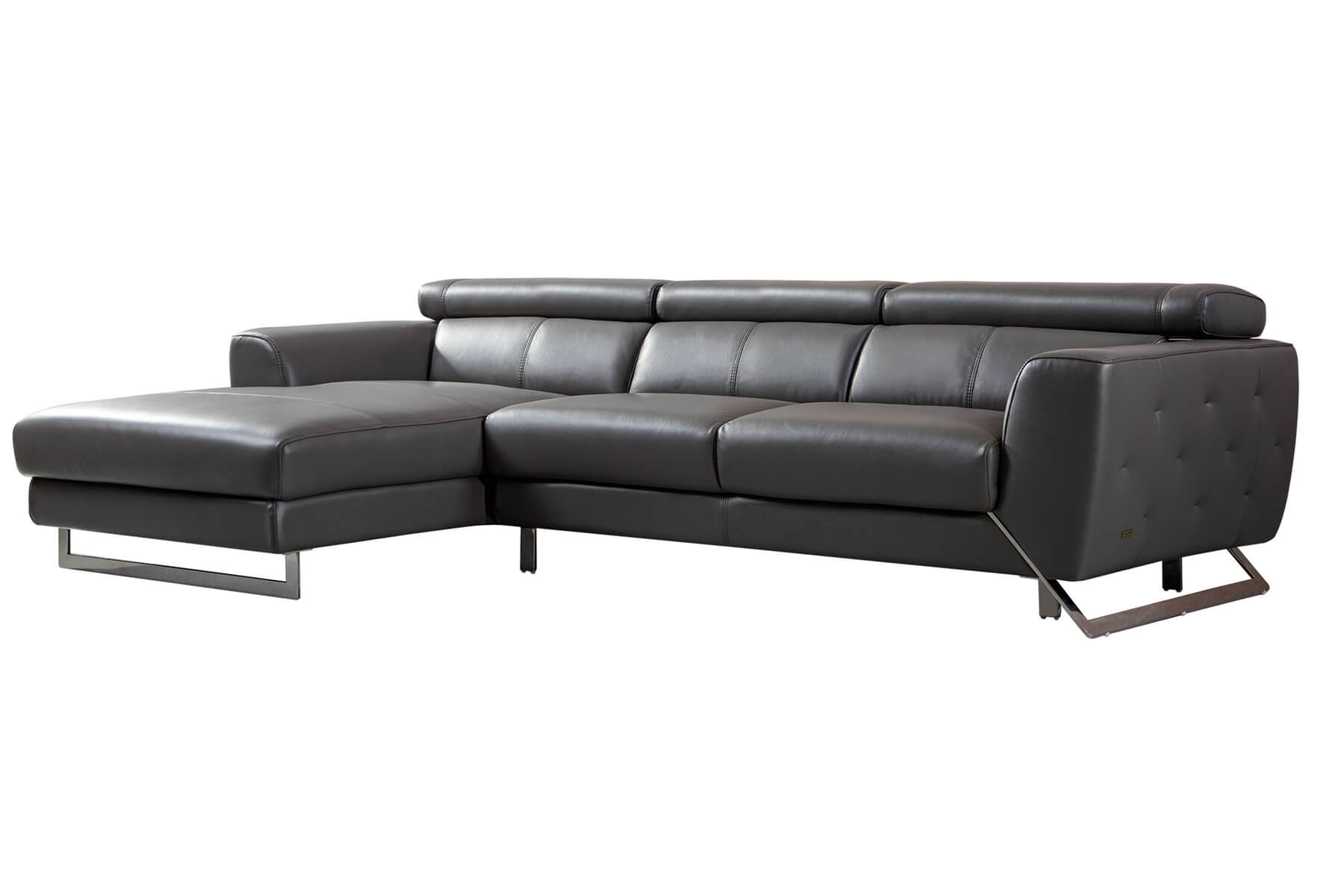 S266 Leather Match Sectional Sofa