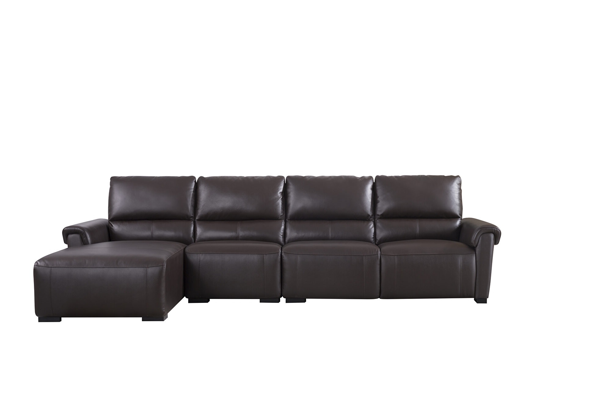 S275 Leather Match Sectional Sofa w/Electric Recliners