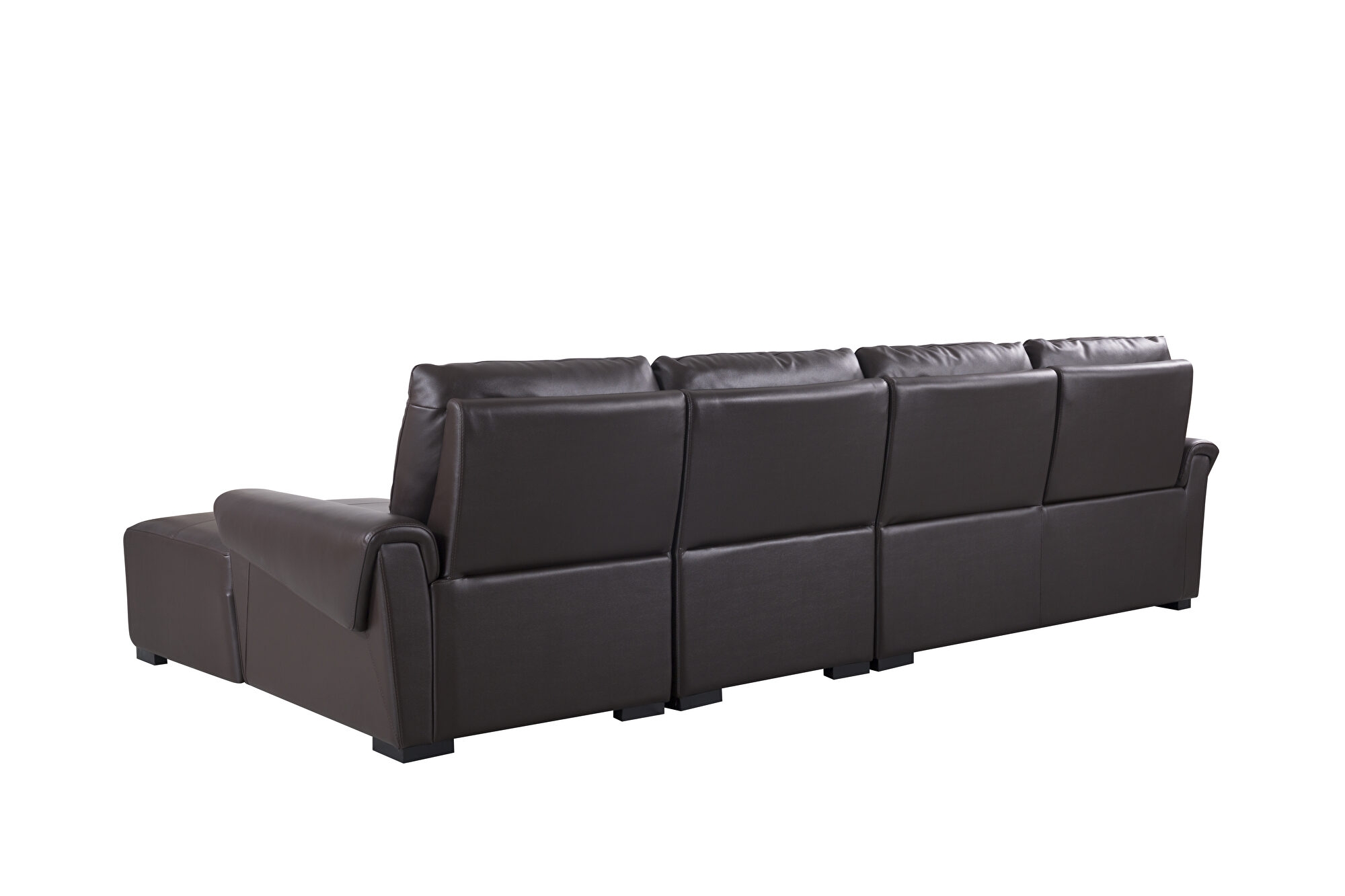 S275 Leather Match Sectional Sofa w/Electric Recliners