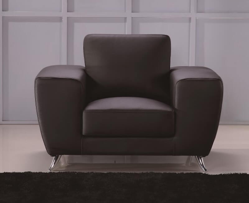 Julie Top Grain Leather Match Chair