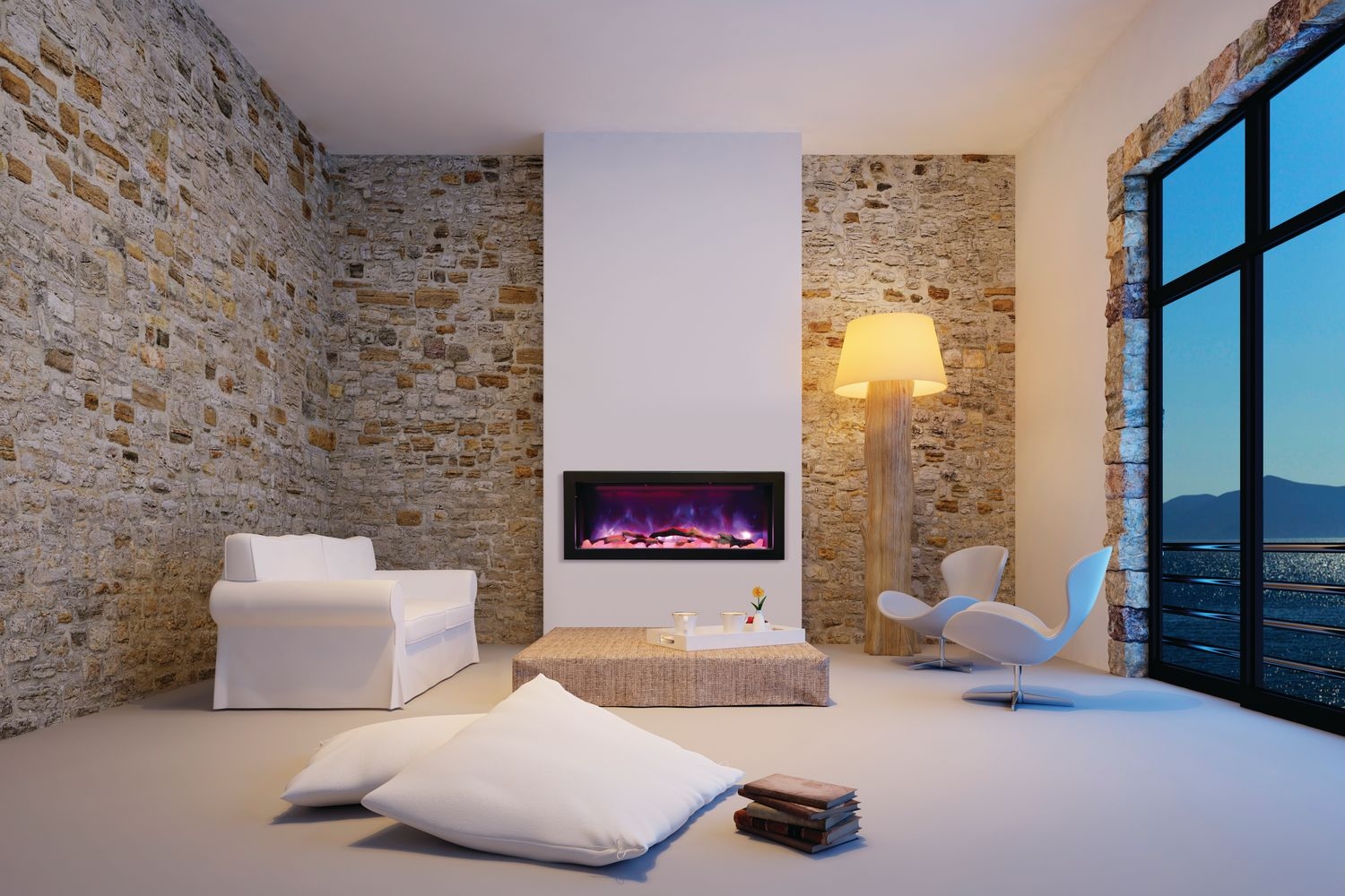 Panorama DEEP Glass Electric Fireplace