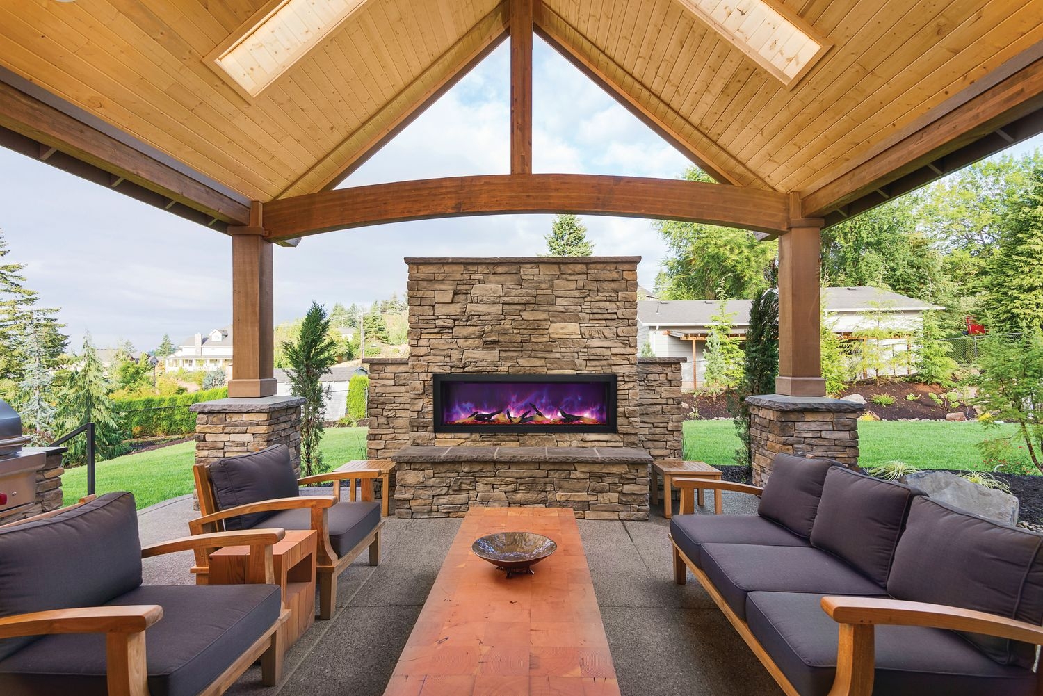 Panorama DEEP Glass Electric Fireplace