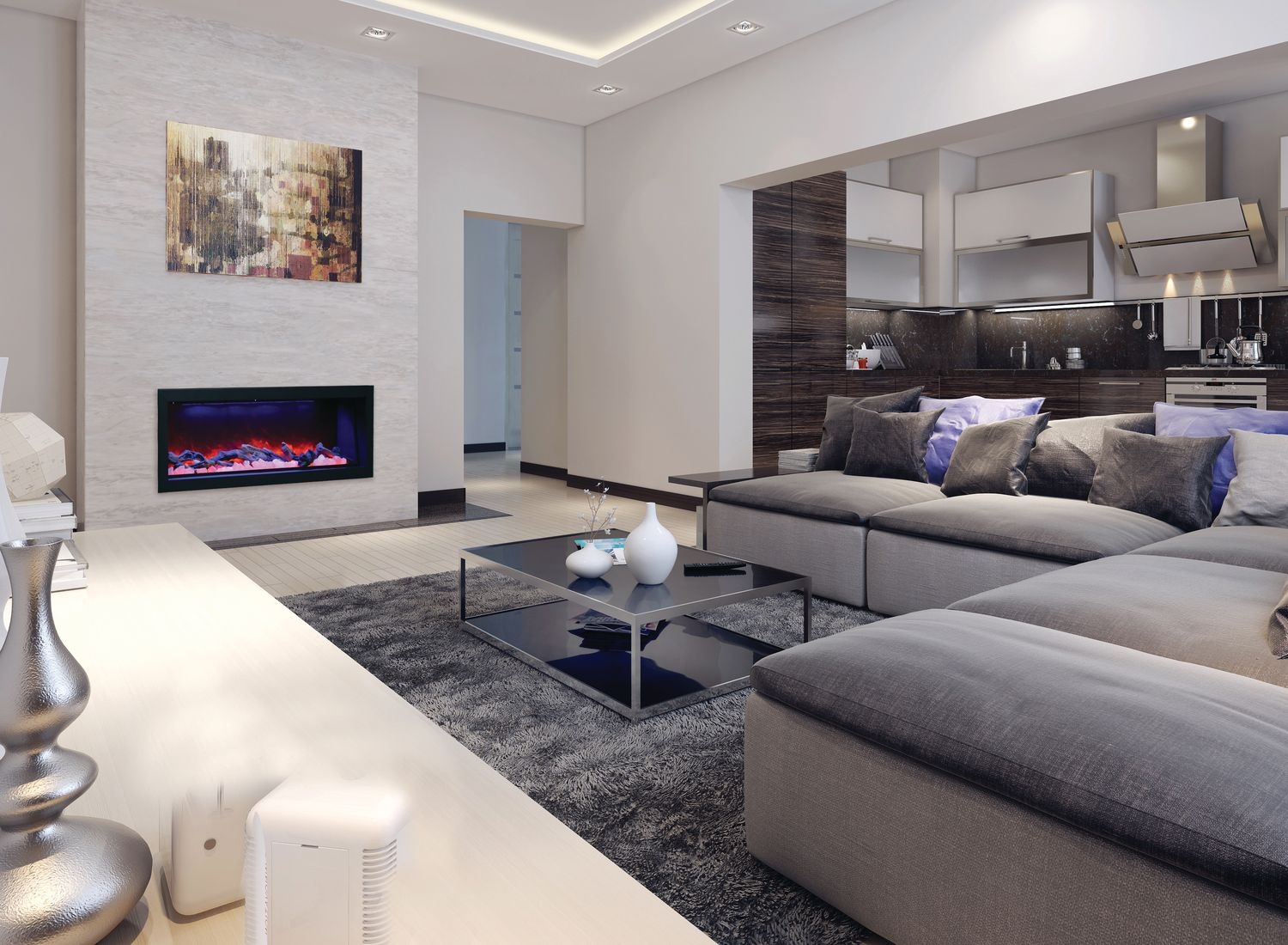 Panorama DEEP 50" Glass Electric Fireplace