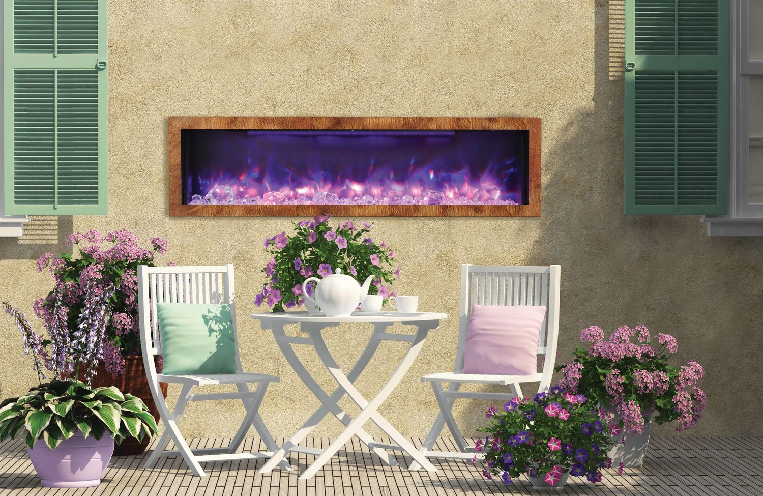 Panorama DEEP 60" Glass Electric Fireplace
